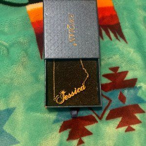 Brand NEW "Jessica" Gold Colored Necklace